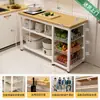 Estante de almacenamiento para cocina, cesta multifuncional para verduras, encimera de corte, estante de almacenamiento para microondas y utensilios de cocina, gabinete lateral, mesa multicapa