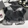 Camiseta Nueva de Verano para Niños, Dibujos Animados Holgada Versátil Elegante de Manga Corta con Cuello Redondo Conjunto para Niños y Niñas, Nuevo de Verano
