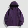 Chaqueta Cortavientos para Exteriores Estilo Americano Chaqueta Impermeable para Hombre Primavera y Otoño Holgada Funcional Cremallera Oblicua Traje de Montañismo Chaqueta Deportiva
