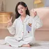 Pijama para Niños para Otoño e Invierno, de Manga Larga, Lindo Dibujo Animado Ropa de Casa para Niños, Conjunto de Pijama Infantil que Se Puede Usar Afuera