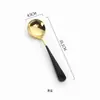 Colher de Aço Inoxidável 304 Espessada Doméstica Bonita para Crianças Comer Colher Redonda Fofa Popular Colher de Sorvete