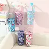 Linda Bolsa Isotérmica para Té de Leche, Bolsa Refrigeradora Portátil con Forma de Corazón Femenino, Bolsa Tote Conveniente para Bebidas Frías de Verano