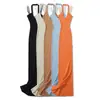 Ins Transfronterizo Europeo y Americano 2026 Nueva Moda Elegante Amazon Ropa para Mujer al por Mayor Vestido Largo de Viajero Cuello en V Halter Abertura