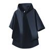 Camiseta con Capucha para Montañismo al Aire Libre para Hombre Verano Seda de Hielo Secado Rápido Fina Deportiva Casual Superior Holgada, Transpirable y Versátil