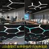Lámpara de modelado LED con empalme creativo en forma de Y, para oficina, aula, gimnasio, internet, café, supermercado, estilo industrial, araña