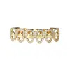 Joyería Dental Grillz Personalizados Temu, Brackets Dentales Personalizados con Forma de Corazón de Metal Brillante, Brackets Dentales de Rap Escénico Hip-Hop de Moda