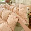 Estilo ins juego de ropa de cama de algodón puro con lunares pequeños juego de cuatro piezas sábana funda de edredón sábana ajustable cama de dormitorio de estudiante juego de tres piezas 3