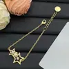 Pulsera Dior de Cinco Puntas con Perlas para Mujer Otoño 2025, Pulsera Cd de Moda de Lujo de Alta Gama al por Mayor