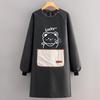 Delantal Impermeable Delantal de Manga Larga Cocina Hogar Dibujos Animados Delantal a Prueba de Aceite Cocina Catering Mono de Trabajo Engrosado