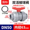 Válvula de Bola con Unión Rongsheng CPVC Caucho Fluorado Válvula de Doble Unión para Tubería de PVC Válvula de Doble Unión de Plástico Válvula de Agua de Doble Unión Rosca Interna Tubería de Agua