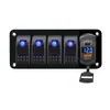 Carregador de Carro Controle de Interruptor de Carro Combinação de 5 Posições Peças de Modificação de Carro Controle de Alimentação de Ônibus Carregador de Carro