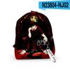 Bolsa Transfronteriza 3D Anime ZHOUSHUHUIZHAN Mochila Mochila Hombres y Mujeres Vida Moda Bolsa Escolar Acrílico