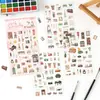 Serie Diversión Pequeña Vida Flotante Pegatinas de Mascota Impermeables Troqueladas Pegatinas Creativas Paquete de Pegatinas de Artículos Pequeños Vintage Transfronterizo Pegatinas para Diario