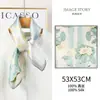 Novo Lenço de Seda Estampado Roxo 2026 para Mulheres, Seda de Amora de Hangzhou, Lenço Quadrado de Seda Fino, Presente para Mãe