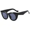 Gafas de sol nuevas 2024 Gafas de sol europeas y americanas para mujer moda gafas transfronterizas gafas de sol retro personalizadas ojo de gato