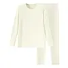 Conjunto de ropa térmica para niños, ropa de casa para bebé, pijamas para niños y niñas, ropa interior, ropa y pantalones de otoño, color liso