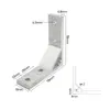 Abrazadera de Esquina de Aluminio en Ángulo Recto Tipo Engrosado Conector de Aleación de Aluminio 7878 Pieza de Esquina Reforzadora de Perfil de Aluminio de 90 grados