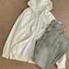Design de Moda Consciência Suéter com Capuz Casaco Feminino Roupa Externa Manga Longa Fresco Capuz Top Hoodie Estampado Alto Senso