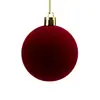 Bolas de Navidad aterciopeladas transfronterizas en varios tamaños, accesorios de decoración para árbol de Navidad, adornos colgantes, decoraciones colgantes de Navidad, bolas colgantes