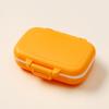 Caja de medicamentos portátil de tres compartimentos, caja de medicamentos subenvasada, mini caja de almacenamiento de plástico, pastillero sellado desmontable, logo