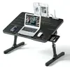 Mesa pequeña plegable y ajustable para usar en la cama, con escritorio giratorio, adecuada como escritorio para computadora, mesa de estudio para estudiantes o mesa para ventana de rincón.