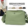 Bolso Pequeño Cuadrado Cruzado para Mujer Nuevo Ligero Color Sólido Repelente al Agua Nylon Bolso de Mujer Tendencia Transfronteriza Hombro Único Bolso de Mamá