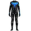 Fantasia Halloween DC Titans Asa Noturna Fantasia Cosplay Body com Estampa Muscular Fantasia de Role-Playing Halloween