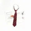 Pajarita de graduación para mujer, color vino tinto, estilo académico japonés JK, accesorios para uniformes escolares gratuitos.
