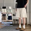 Calça de Linho Masculina de Cinco Pontos Estilo Verão 2026, Calça Casual de Tencel com Painéis Finos, Solta, de Corte Reto