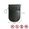 Nova cor fibra de carbono RFID chaveiro de proteção para controle remoto de carro pequeno camada dupla proteção sinal anti-roubo anti-perda
