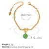 Moda Europeia e Americana Personalidade Cor Doce Pingente de Número Pulseira Enrolada Não Desbota Banhado a Ouro 18K Versátil Acessório de Mão