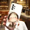 Adecuado para funda de teléfono Samsung S26 Ultra, funda protectora A57, diseño de chica "guiñando" S24, funda suave de TPU, S25 PLUS