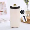 Taza de Café Inteligente con Pantalla Cálida de Acero Inoxidable 316 de Lujo Ligero, Termo Portátil para Exteriores con Correa, Taza de Mano de Alto Valor de Color