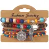 Pulseira Estilo Boêmio com Contas de Arroz Transfronteiriça para um Verão Relaxante à Beira-Mar, Novas Pulseiras Empilháveis Multicamadas Estilo Férias Atacado