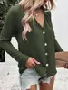 2025 Primavera e Verão Novo Europeu e Americano Transfronteiriço Exportação Amazon Camisa Elegante de Botão Torcido de Seda Gelo de Manga Comprida de Cor Pura para Mulheres
