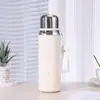 Taza Térmica Columna Romana de Alto Valor de Color Gran Capacidad Cuerda para Hombres y Mujeres Olla Deportiva para Exteriores Acero Inoxidable 316 Taza de Agua Portátil