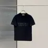 Camiseta básica de verano para hombre, manga corta, marca de moda de alta calle, algodón pesado para pareja, sublínea FOG, casual de media manga