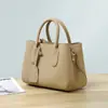 Bolsa Feminina 2026 Novo Modelo Bolsa de Mão e Bolsa Transversal em Couro Genuíno, Bolsa Estilosa de Couro Bovino de Grande Capacidade para Mães de Meia-Idade