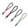 Cordón para teléfono móvil de 6 mm Llavero Macaron personalizado Cordón para teléfono móvil Llavero para llave de coche Cuerda para llave tejida a mano