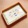 Bandeja de cáscara de ratán vietnamita, bandeja rectangular para frutas, cesta de ratán, cesta tejida para el desayuno, cesta de pan estilo japonés, cesta de bocadillos