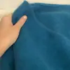 Suéter Azul de Punto Estilo Coreano Cuello en V Suéter de Punto para Mujer Ropa Exterior de Otoño e Invierno Estilo Holgado Perezoso Suéter Pulóver Suave Cera Top para Mujer