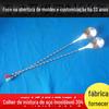Colher de mistura de fornecimento colher de chá de metal colher de chá de aço inoxidável colher de mistura de metal colher de coquetel colher de bar