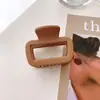Textura Escarchada Mini Pinza Pequeña Estilo Coreano Accesorios para el Cabello Cuadrado Pinza para Flequillo de Mujer Pinza de Tiburón de Gama Alta Venta al por Mayor