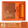 Caja de Regalo para Cuaderno y Termo Personalizada con Logo Imprimible, Regalo de Empresa para Clientes, Recuerdo para Reunión Anual