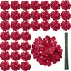 Flor artificial de hortensia de un solo tallo para decoración de bodas, cabeza de flor bordada, arreglo floral, flor falsa de narciso