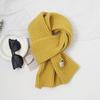 Nueva Bufanda de Invierno Versátil Elegante Simple Color Sólido Suave Cera Tejida Cachemira Bufanda Coreana Unisex