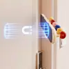 Colgador de ganchos magnéticos detrás de la puerta, no requiere taladrar, para cocina y baño del hogar, gancho adhesivo fuerte, antideslizante, perchero sin dejar rastro