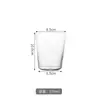 Copo de Vidro Transparente Fino para Uso Doméstico, Copo de Leite, Copo Simples para Bebidas Frias na Sala de Estar, Copo de Suco e Cerveja