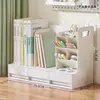 Caja de almacenamiento plegable simple organizador de archivos A4 suministros de escritorio para estudiantes caja de almacenamiento para libros y papelería