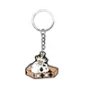Chaveiro Personalizado de Caveira Borracha Macia de PVC Desenho Animado Chaveiro de Halloween Pingente de Bolsa Atacado Transfronteiriço em Estoque